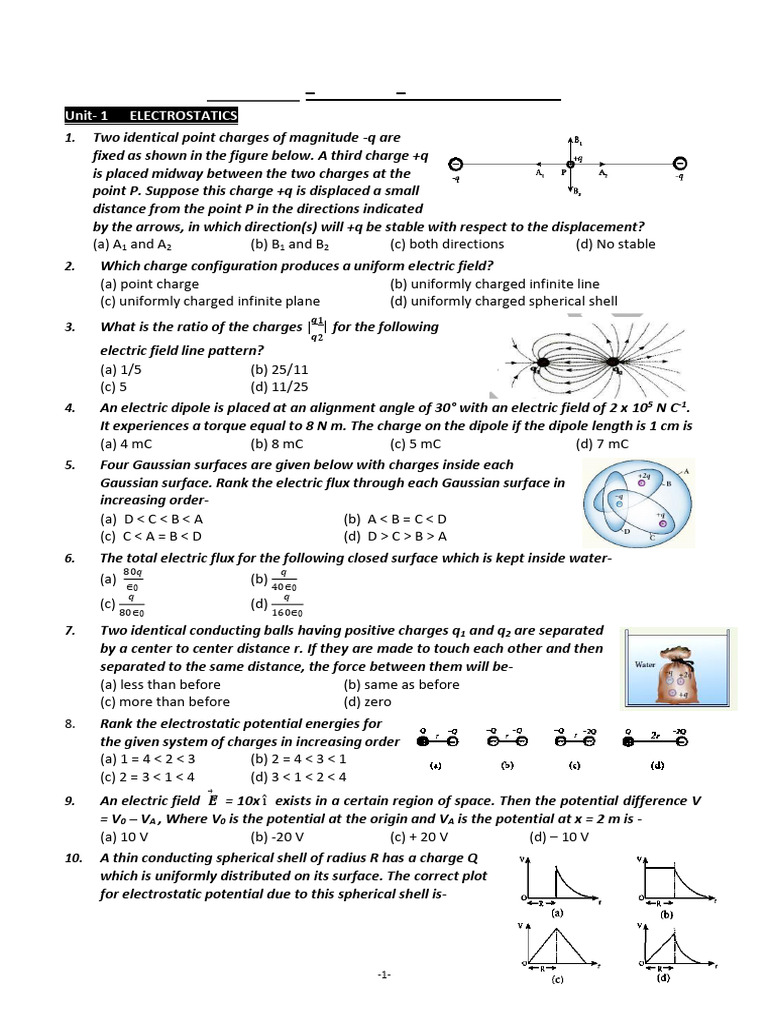 12 PHYSICS BookBack One Marks | PDF