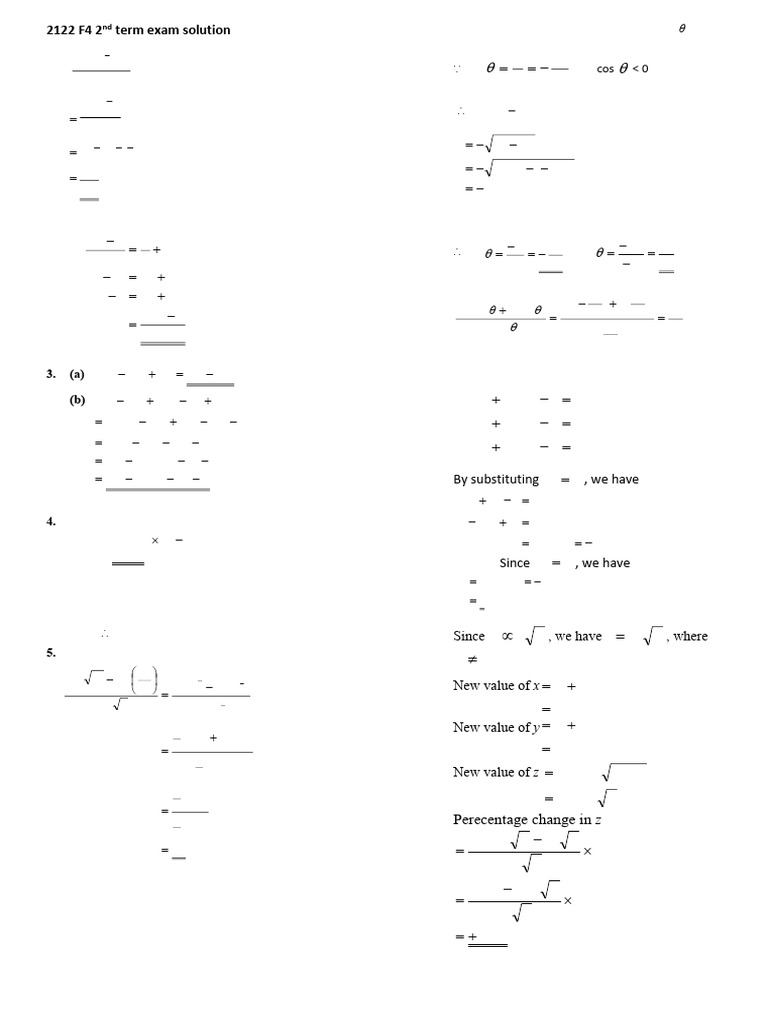 2122 F4 2nd Term Exam - Paper 1 - Solution | PDF | Chess Theory | Chess ...
