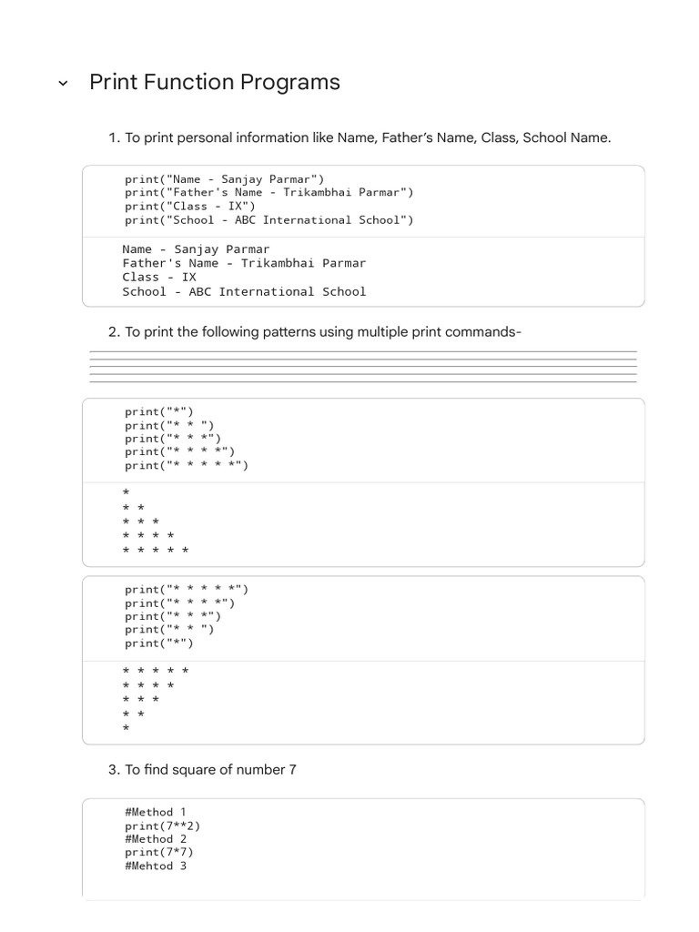 Python Suggested Programs For Class 9.ipynb - Colab | PDF | Area | Length