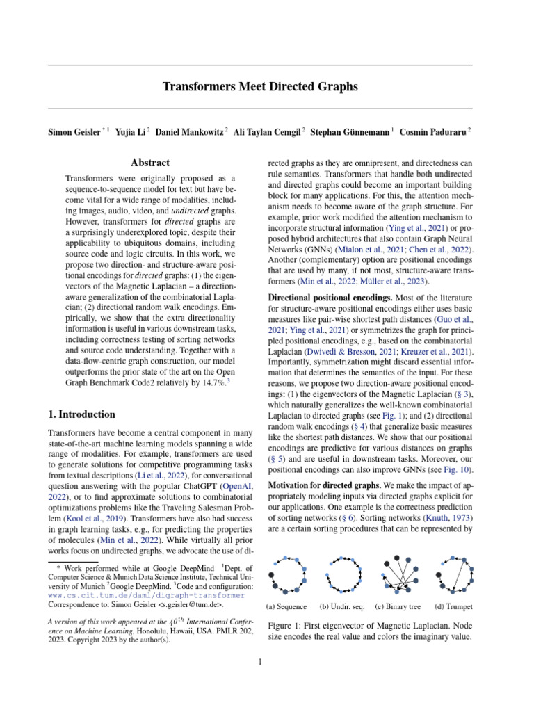 Transformers Meet Directed Graphs | PDF | Discrete Fourier Transform ...