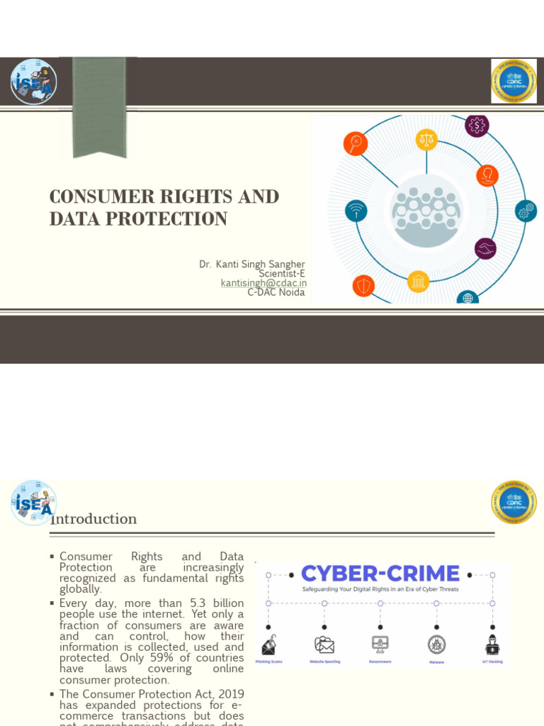Day 2 Consumer Rights and Data Protection | PDF | Computer Security ...