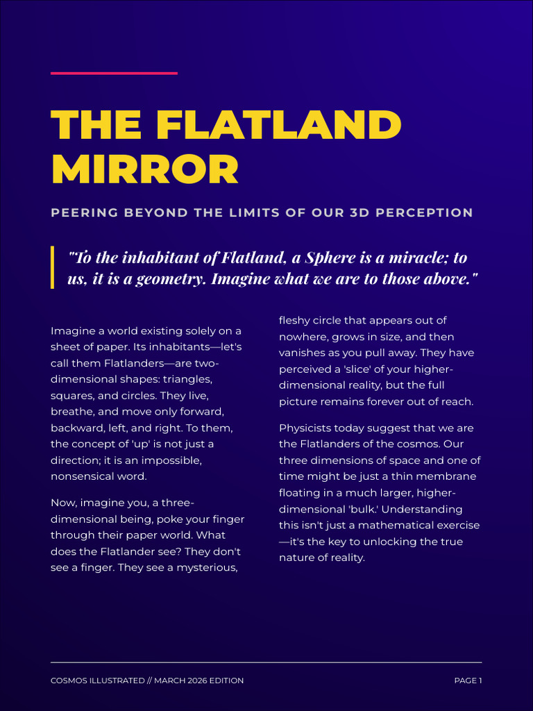 Cosmos Illustrated Higher Dimensions | PDF | Dimension | Physics