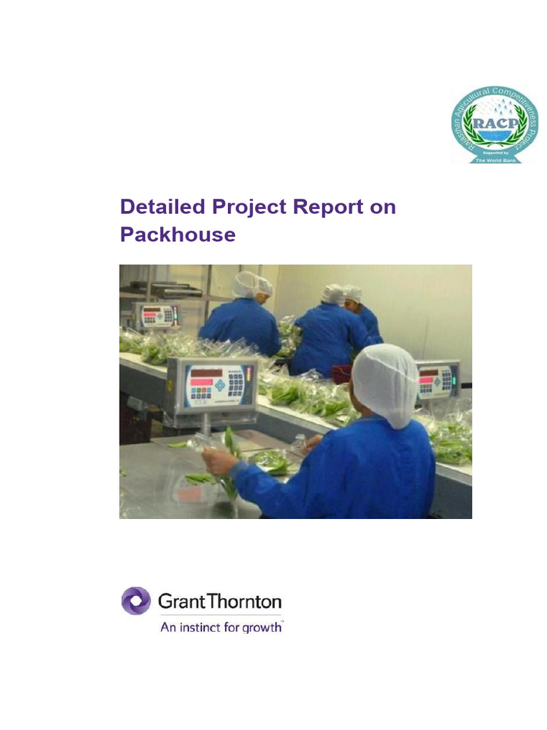 DPR Integrated Pack House | PDF | Refrigeration | Vegetables