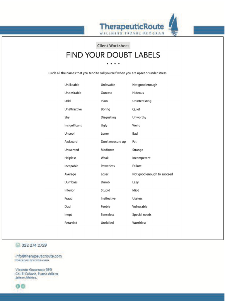 Doubt Levels | PDF