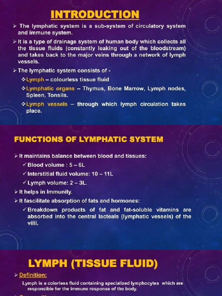 Lymphatic Tissue 1 | PDF
