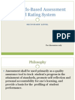 Assessment and Rating System -K to 12