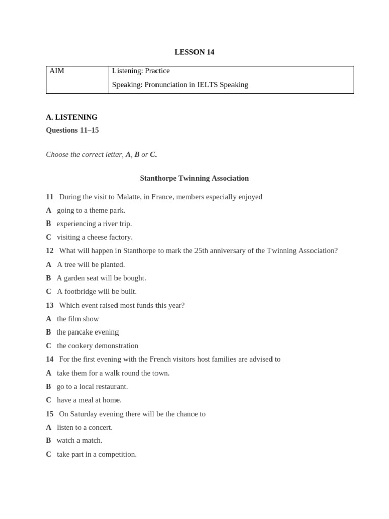 Lesson 14 - Giáo Trình | PDF
