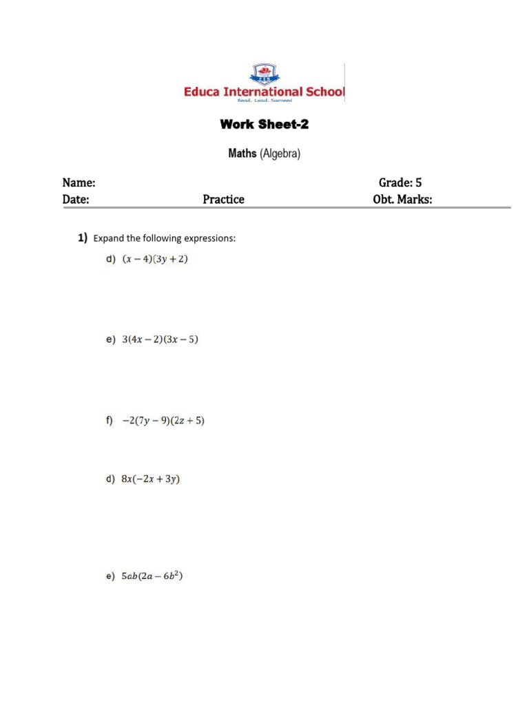 Grade 5 w2 | PDF