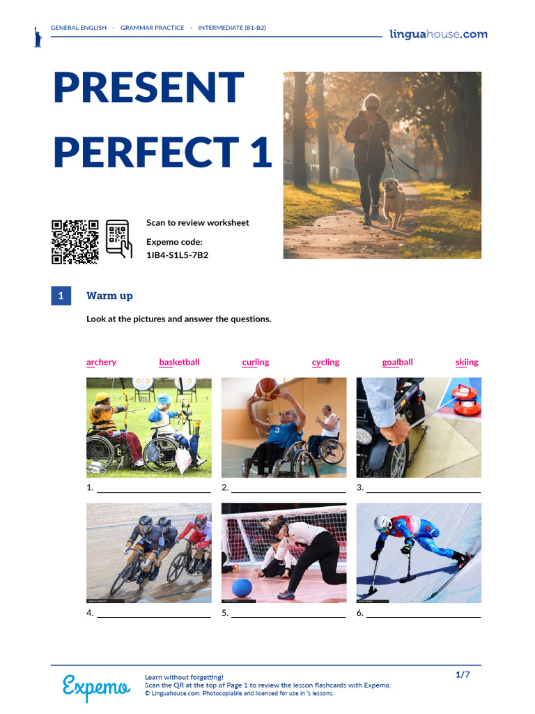Present Perfect 1 American English Teacher B1 B2 | PDF | Perfect ...