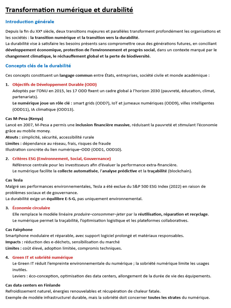 Resume Transformation Numerique | PDF | Données numériques | Centre de ...