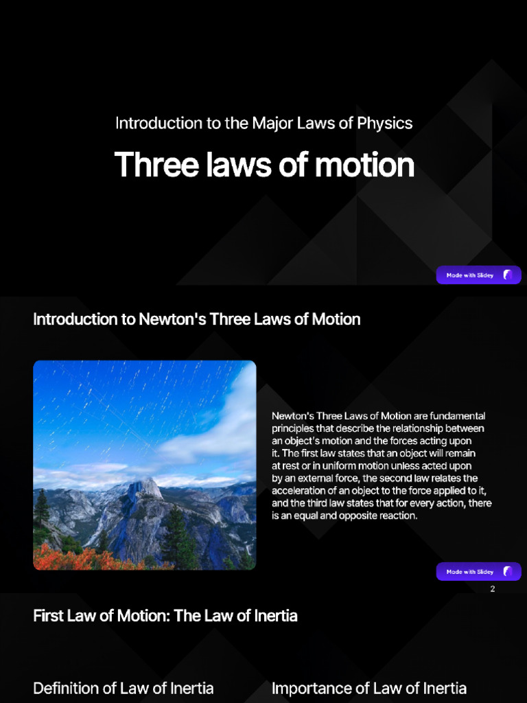 Physics Law | PDF