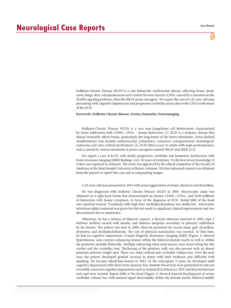 A Rare Cause of Progressive Cerebellar Ataxia and Dementia 9455 | PDF ...