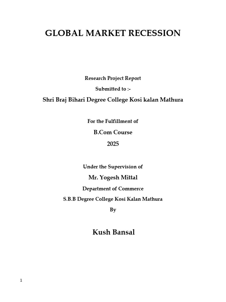 Project | PDF | Recession | Fiscal Policy