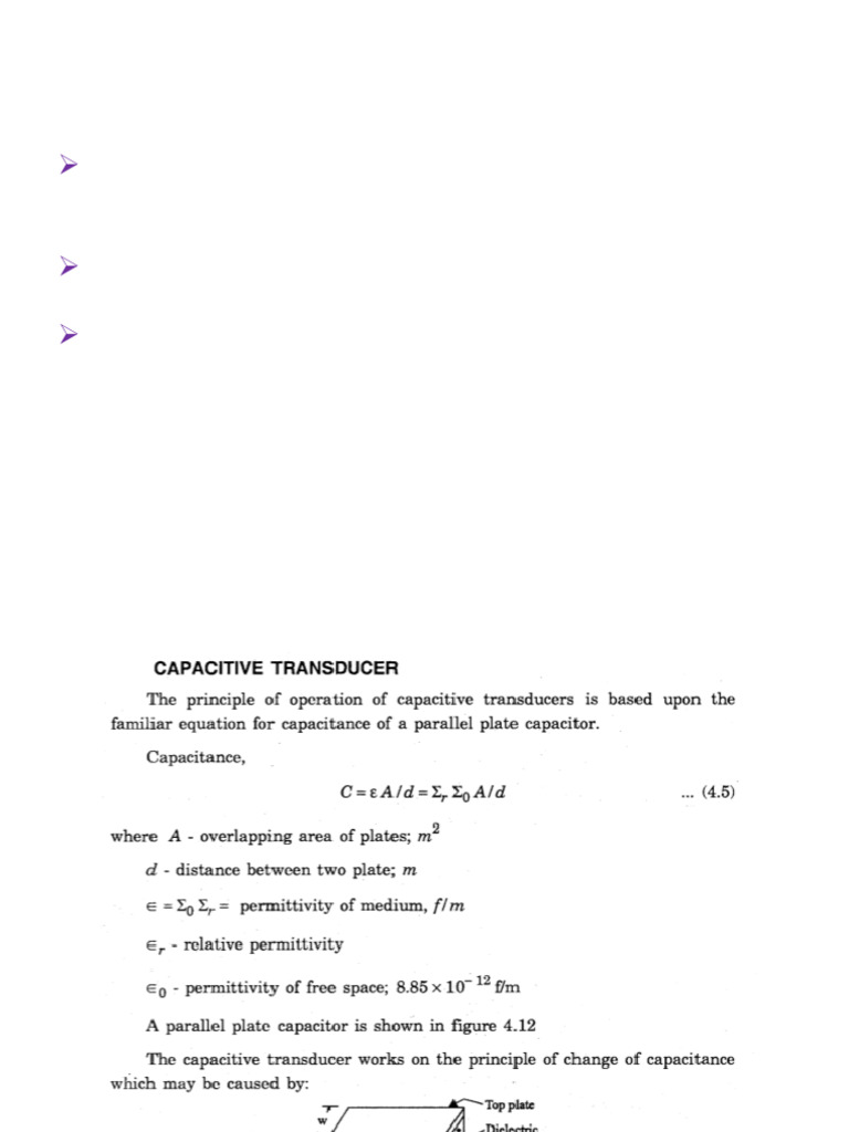Unit 2 EE 321 CapacitiveTransducer | PDF