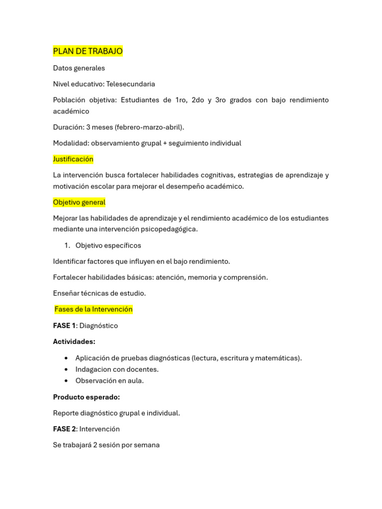 intervencion | PDF