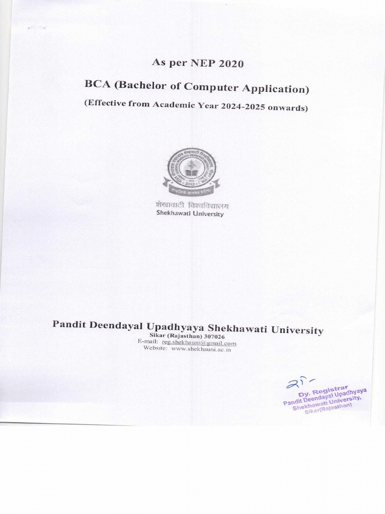 BCA Major | PDF