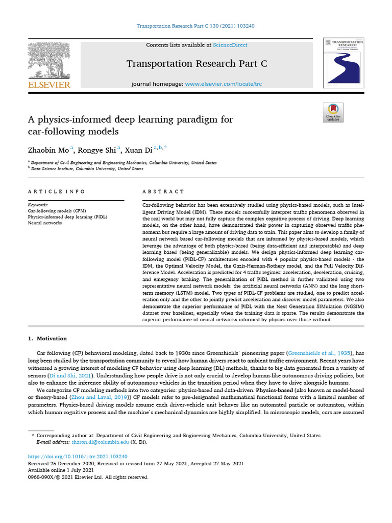 A Physics-Informed Deep Learning Paradigm For CFMs | PDF | Deep ...