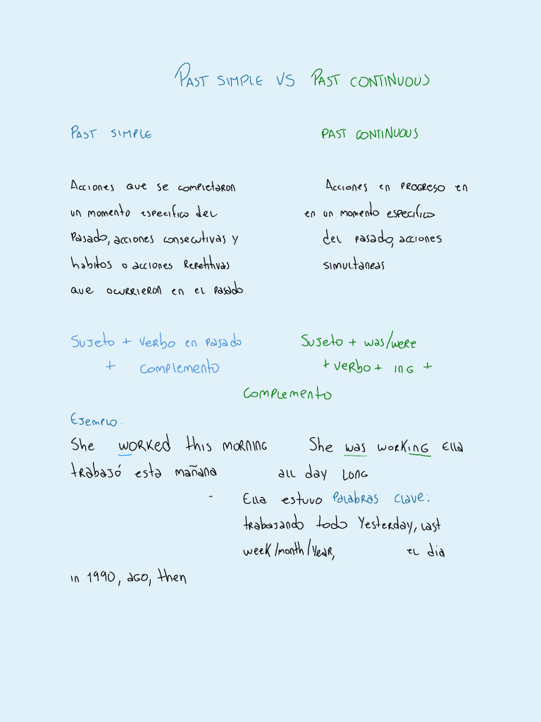 Past Simple Vs Past Continuous | PDF