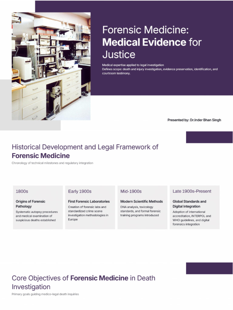 Introduction To Forensic Medicine | PDF