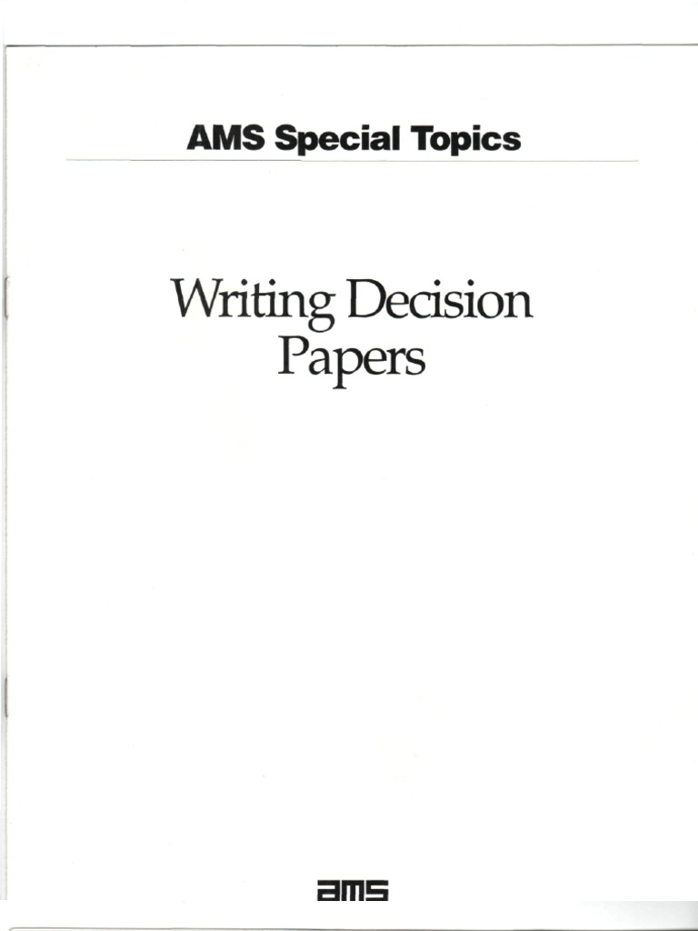 Writing Decision Papers PDF Intelligence Analysis Decision Making