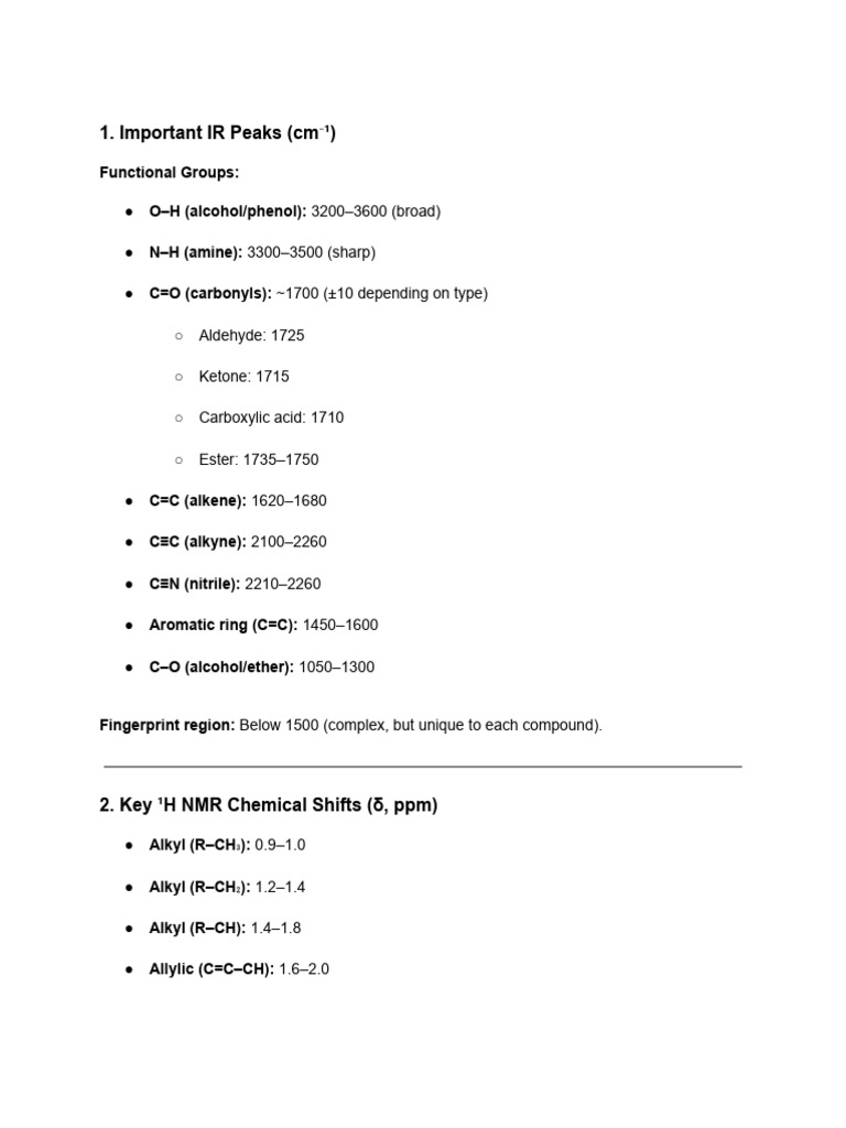 Formula Sheet | PDF