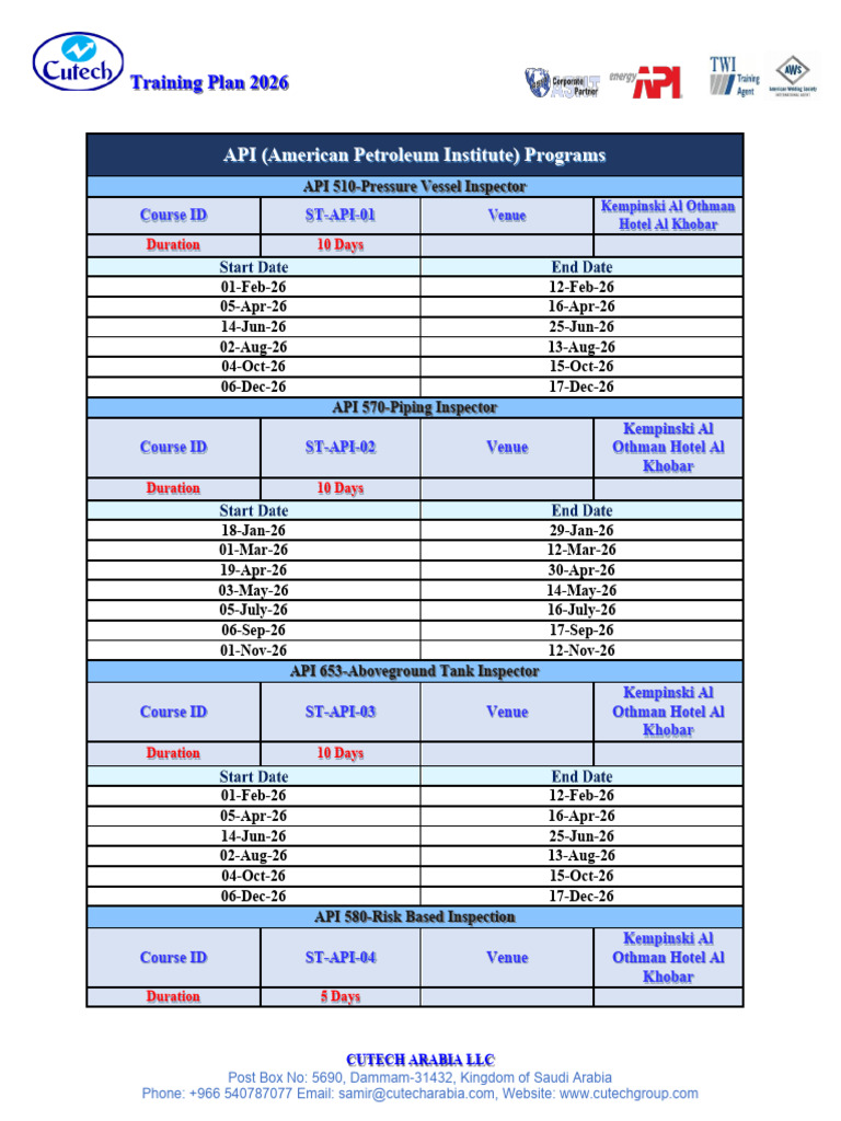 Training Plan 2026 - Updated - G (12792) | PDF