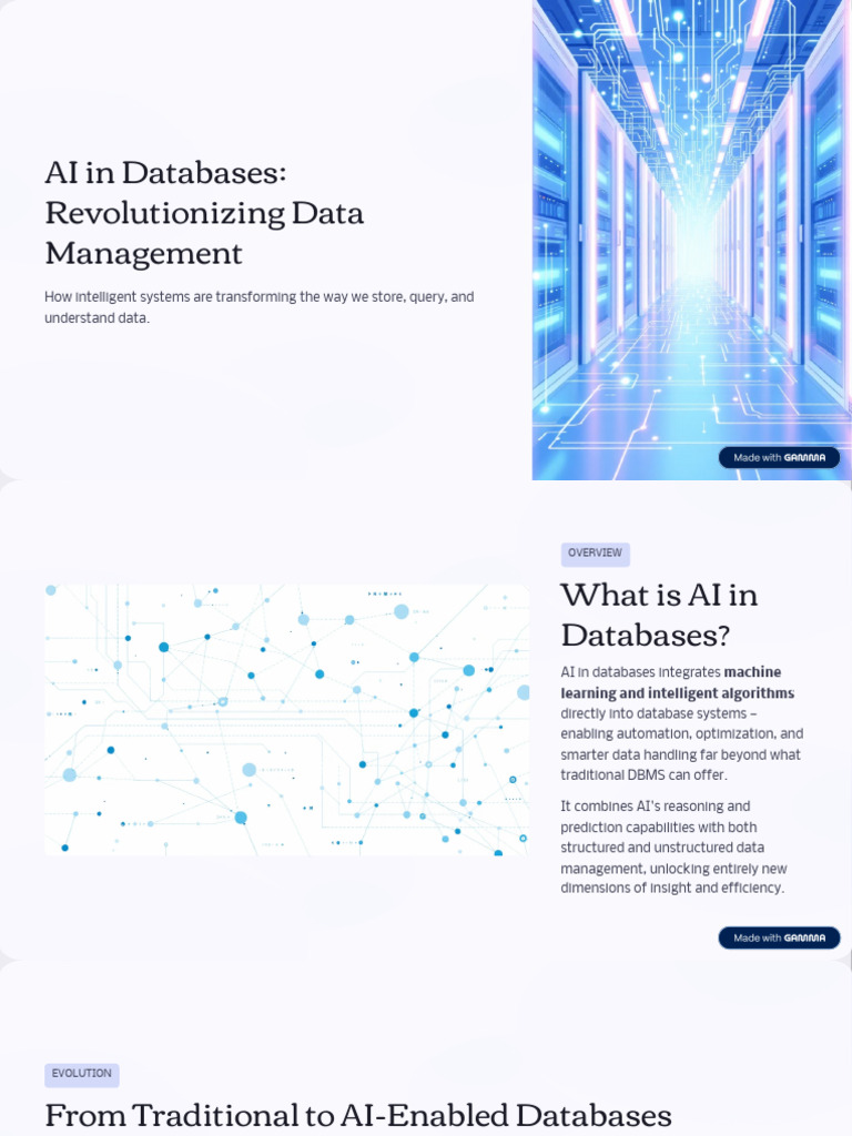 AI in Databases Revolutionizing Data Management | PDF | Databases ...
