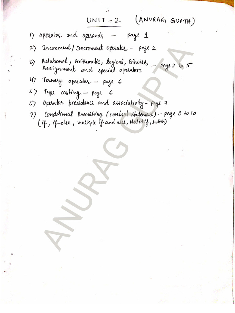 PPS Notes Unit 2 1st Year | PDF