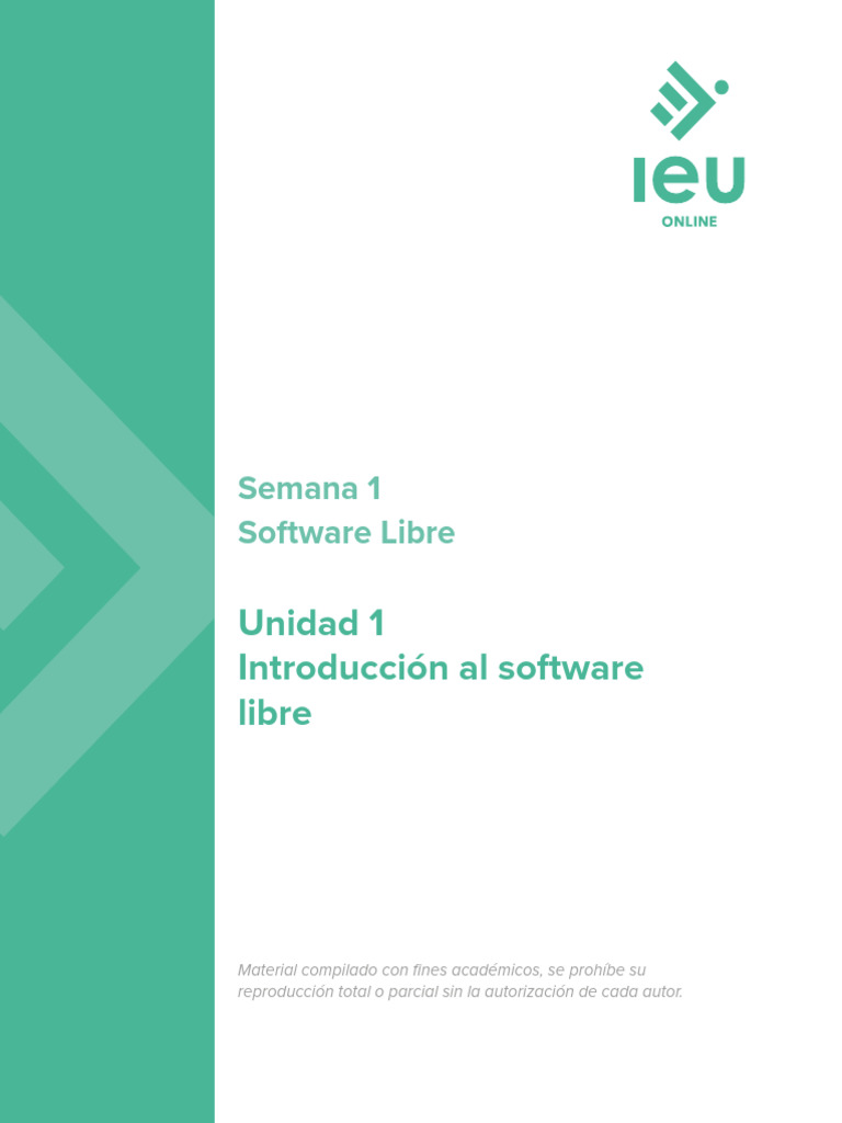 Apuntes Introducción Al Software Libre Universidad IEU | PDF | Software ...