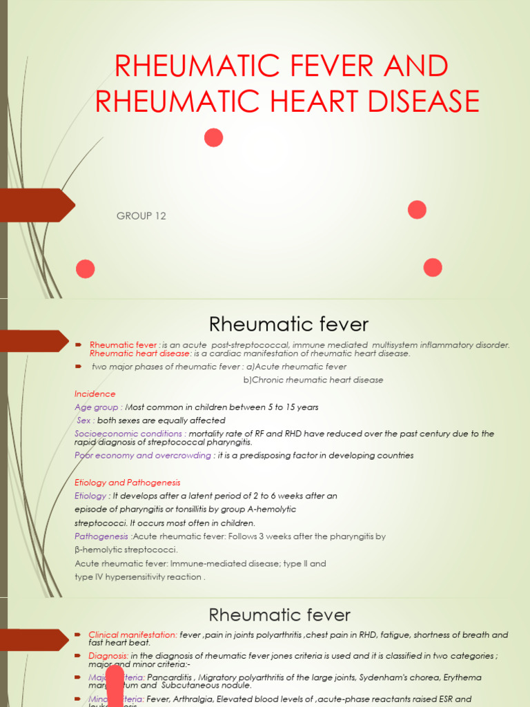 Pathology Presentation RF and RHD | PDF