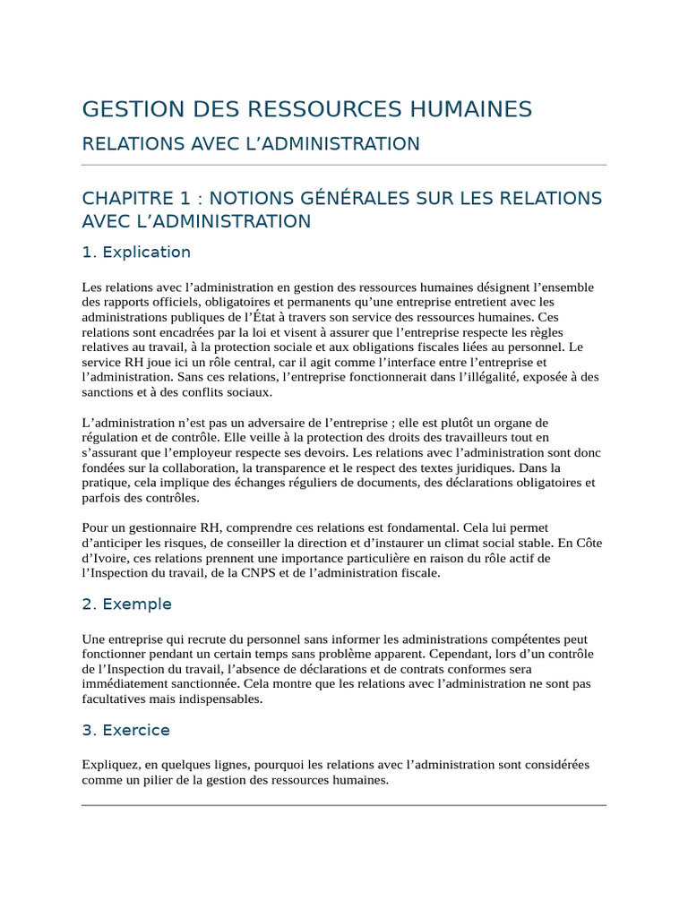 Gestion Des Ressources Humaines | PDF | Gestion des ressources humaines ...