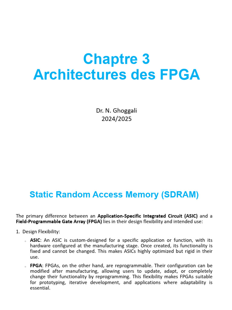 Chaptre FPGA Architecture | PDF | Field Programmable Gate Array ...