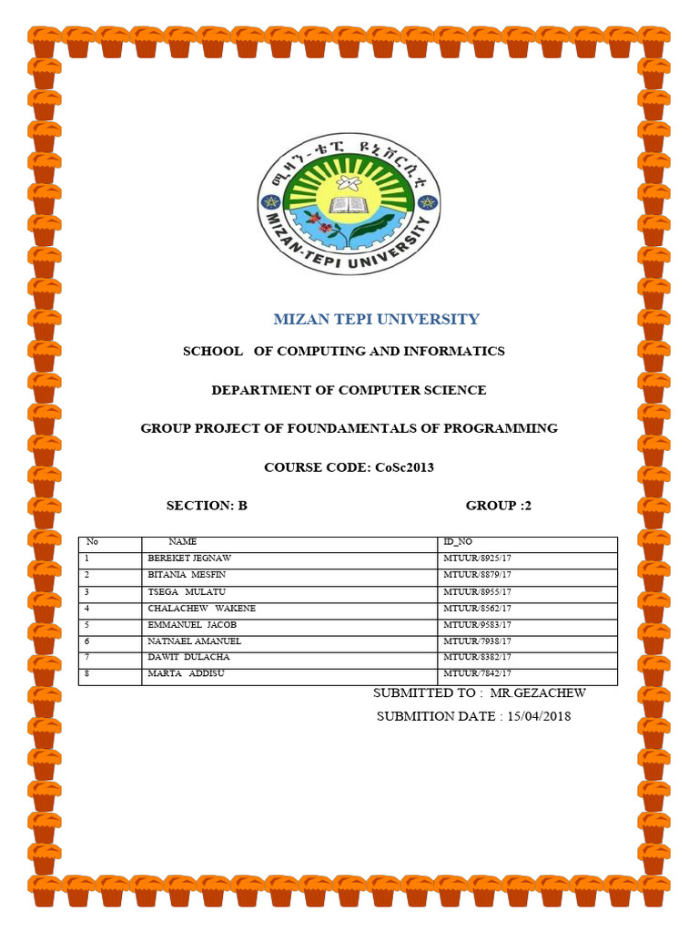 Project Programing - Docx65 | PDF | Software Engineering | Computer ...
