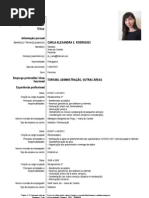 Europass CV Exemplo preenchido PT  Confeitaria  Pães