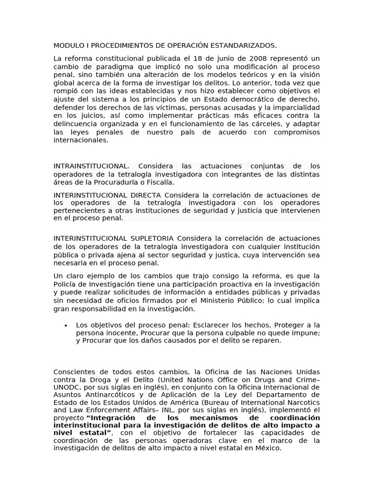 La Reforma Constitucional Publicada El 18 de Junio de 2008 Representó ...