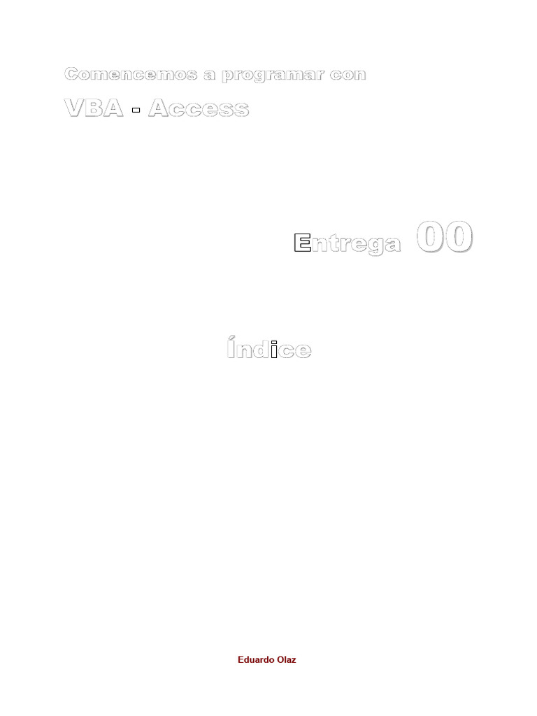 Manual Access VBA | PDF | Visual Basic para Aplicaciones | Botón ...