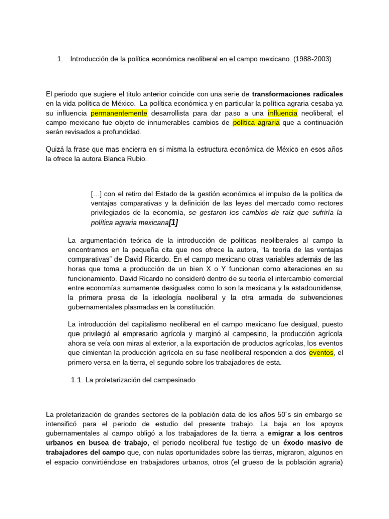 Desarrollo INAE Final | PDF | Agricultura | Seguridad alimentaria