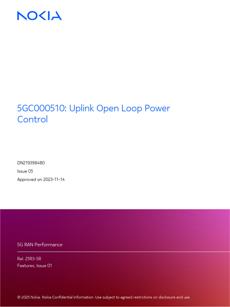 5GC000510 Uplink Open Loop Power Control | PDF | Telecommunications ...