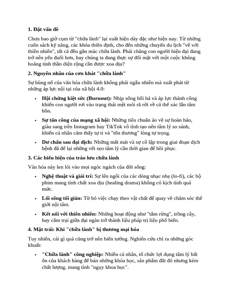 Bài Văn 5 | PDF