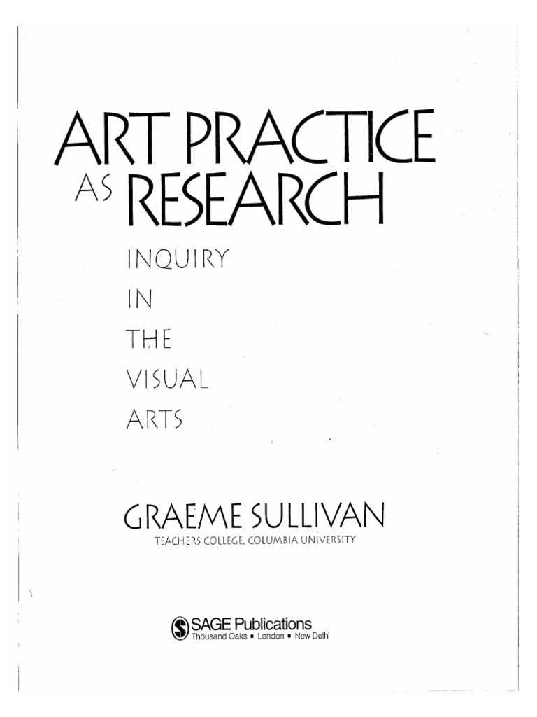 Art Practice As Research | PDF
