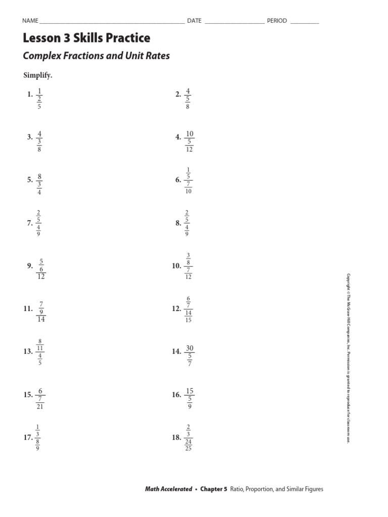 Lesson 3-1 - More Complex Ratios | PDF