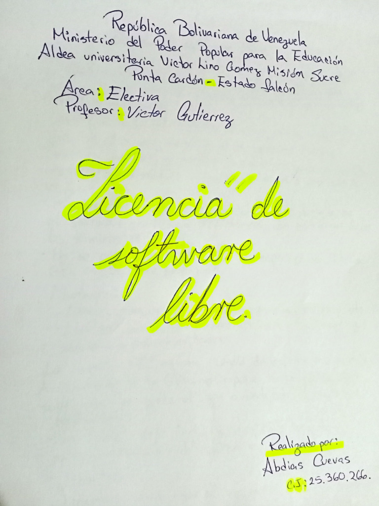 Licencias de Software Libre | PDF | Ley de Propiedad Intelectual ...