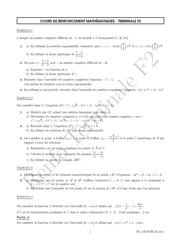 Cours Renfo TF2 | PDF
