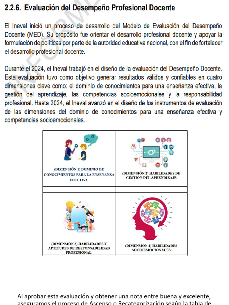 Evaluación de Desempeño Docente Educa Pro | PDF | Maestros | Evaluación