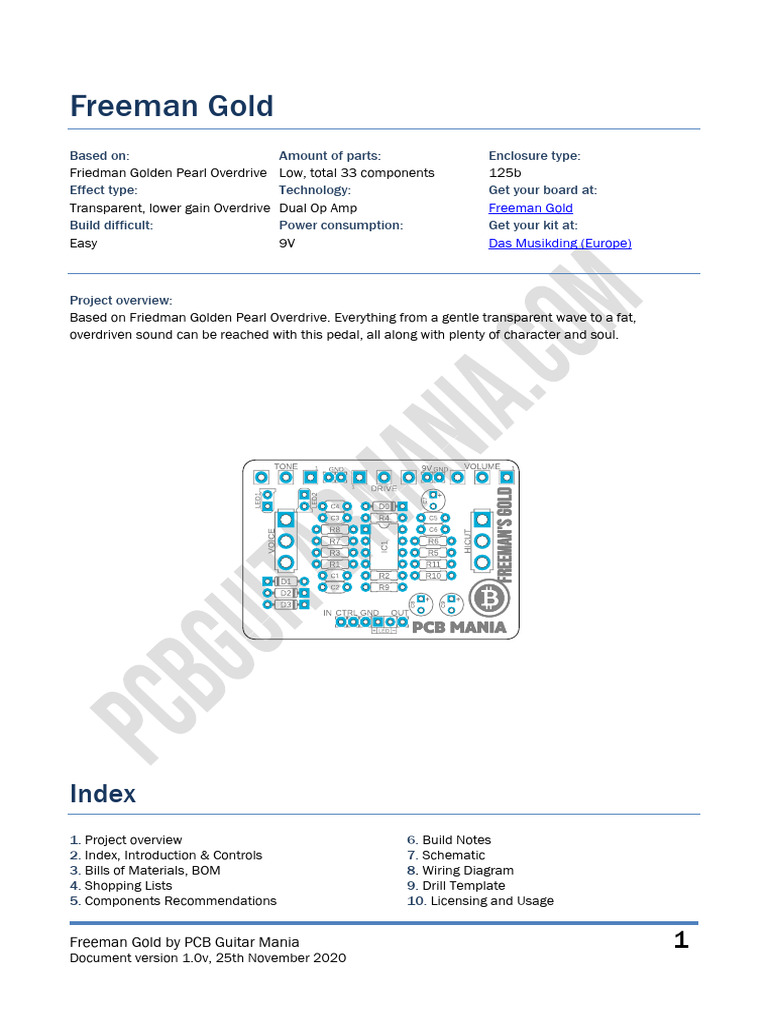 Freeman Gold Building Docs | PDF | Resistor | Printed Circuit Board