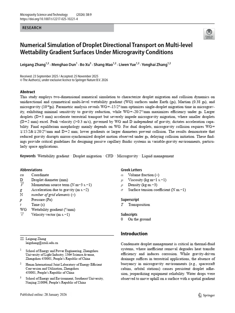 Numerical Simulation of Droplet Directional Transport On Multi-Level ...