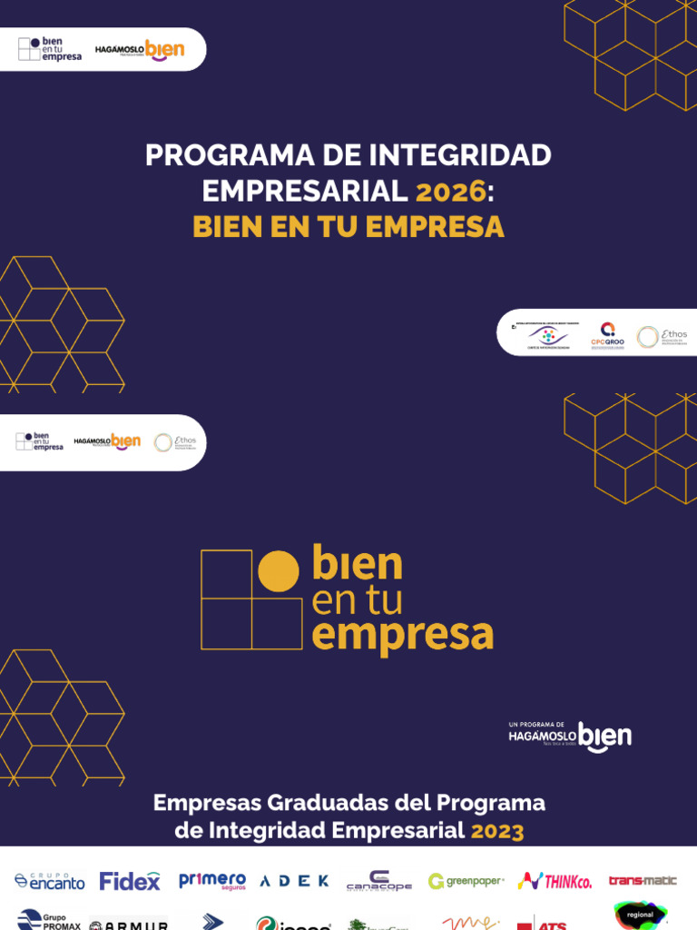 Programa Integridad Empresarial 2026 | PDF