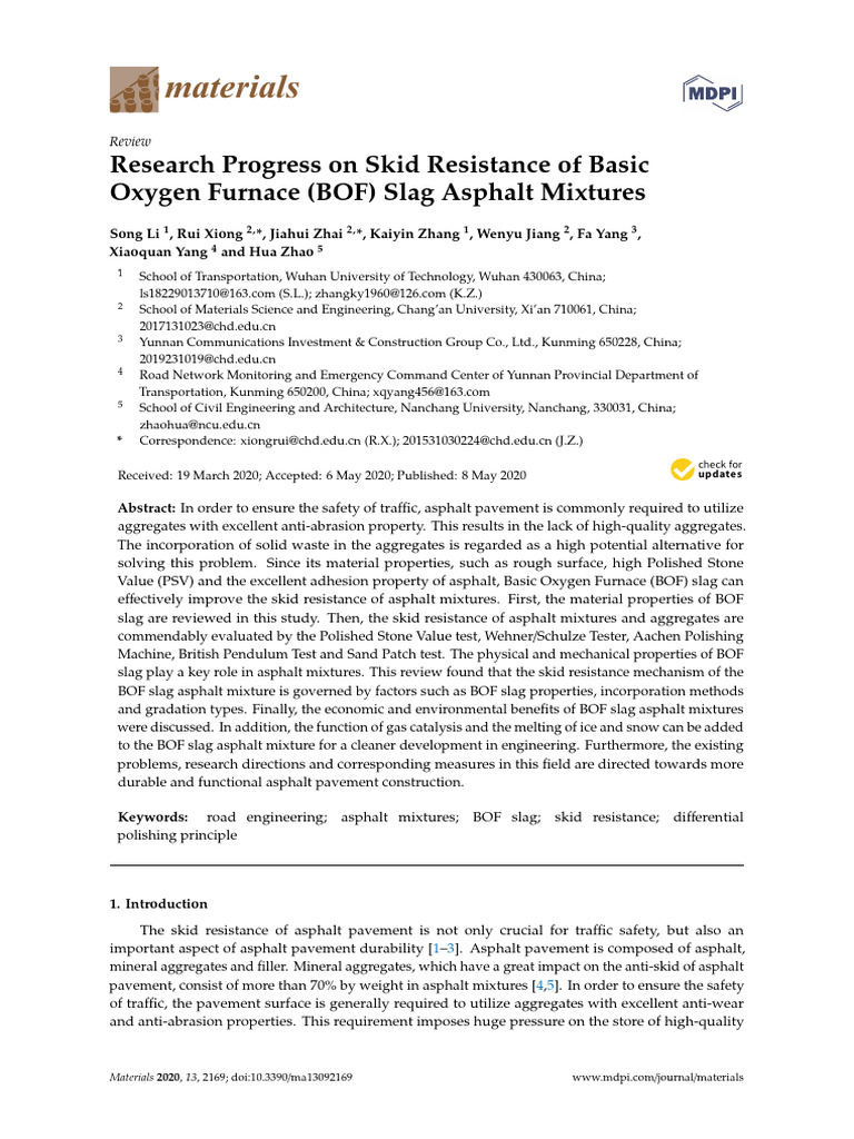 Materials 13 02169 | PDF | Construction Aggregate | Road Surface