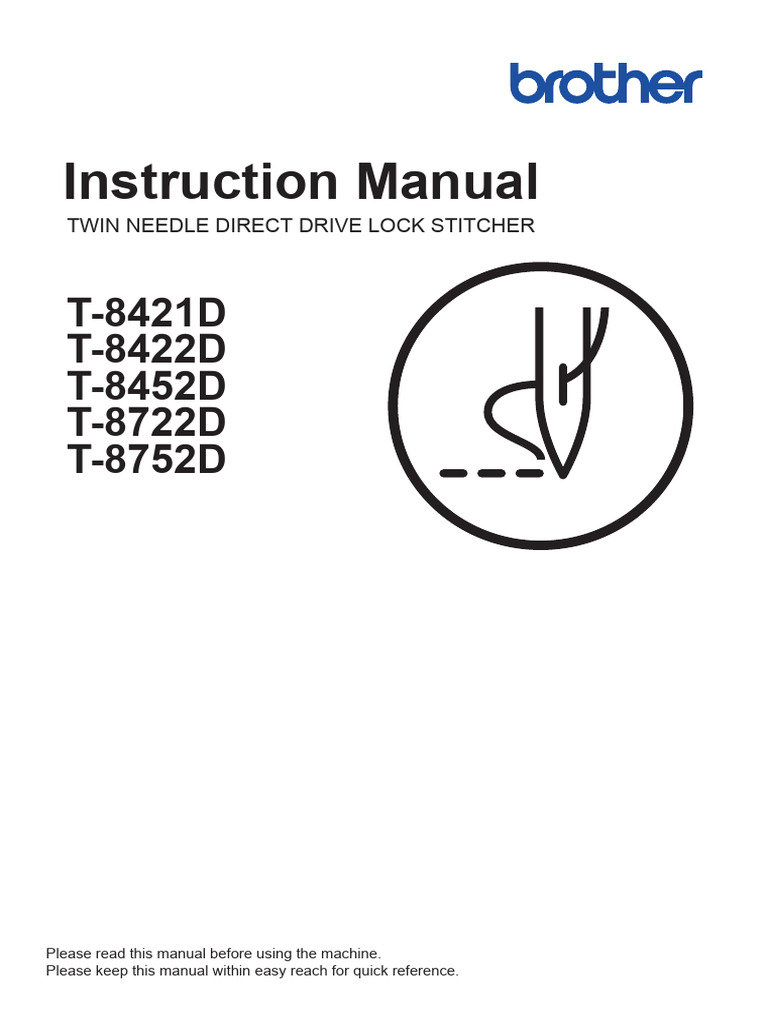BROTHER MANUAL 07-2020 t8421d - t8422d - t8452d - t8722 - t8752d - in ...
