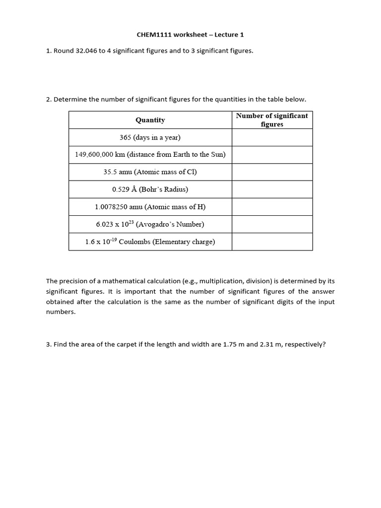 Worksheet 01 | PDF
